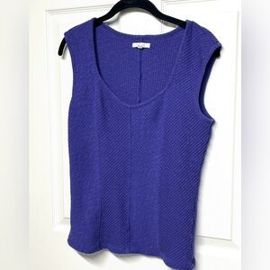 Maurices Ribbed V-Neck Sleeveless Tank in Purple